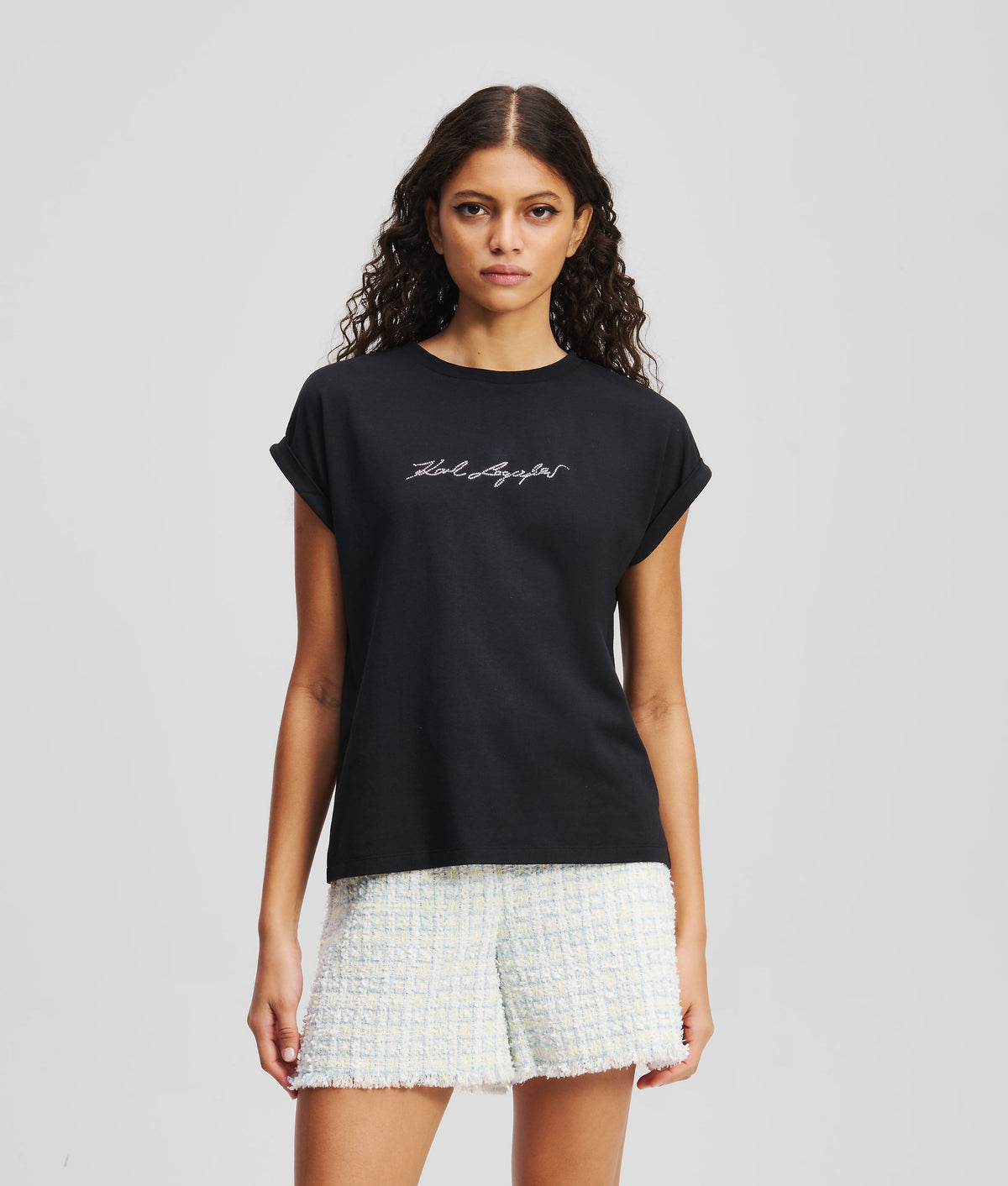RHINESTONE SIGNATURE T-SHIRT