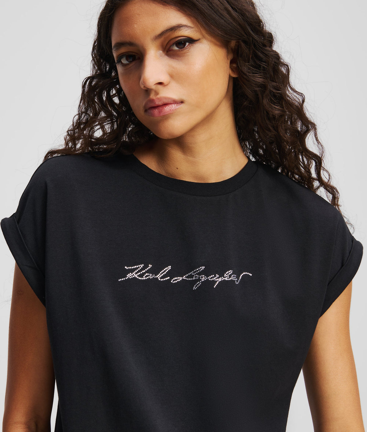 RHINESTONE SIGNATURE T-SHIRT