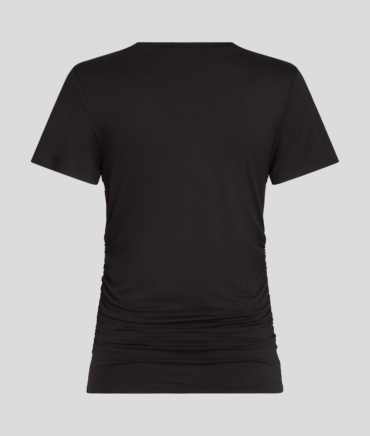 SIGNATURE V-NECK RUCHED T-SHIRT