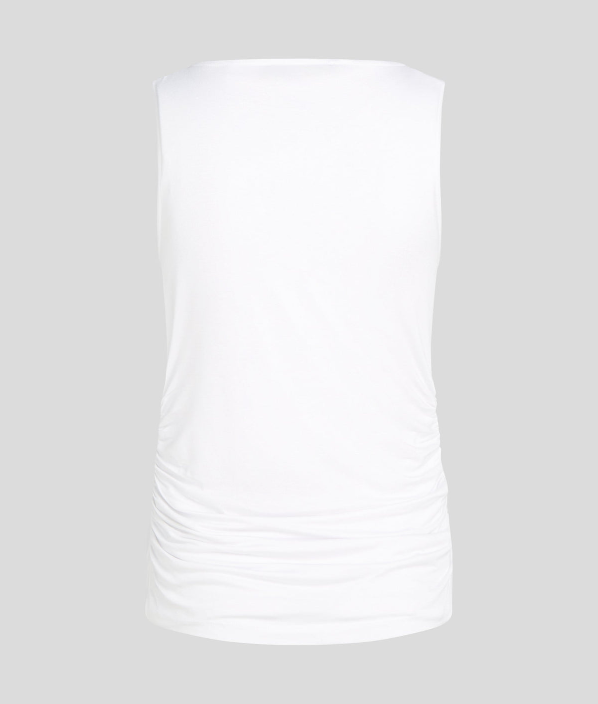 SIGNATURE BOAT NECK RUCHED TOP