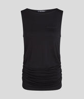 SIGNATURE BOAT NECK RUCHED TOP