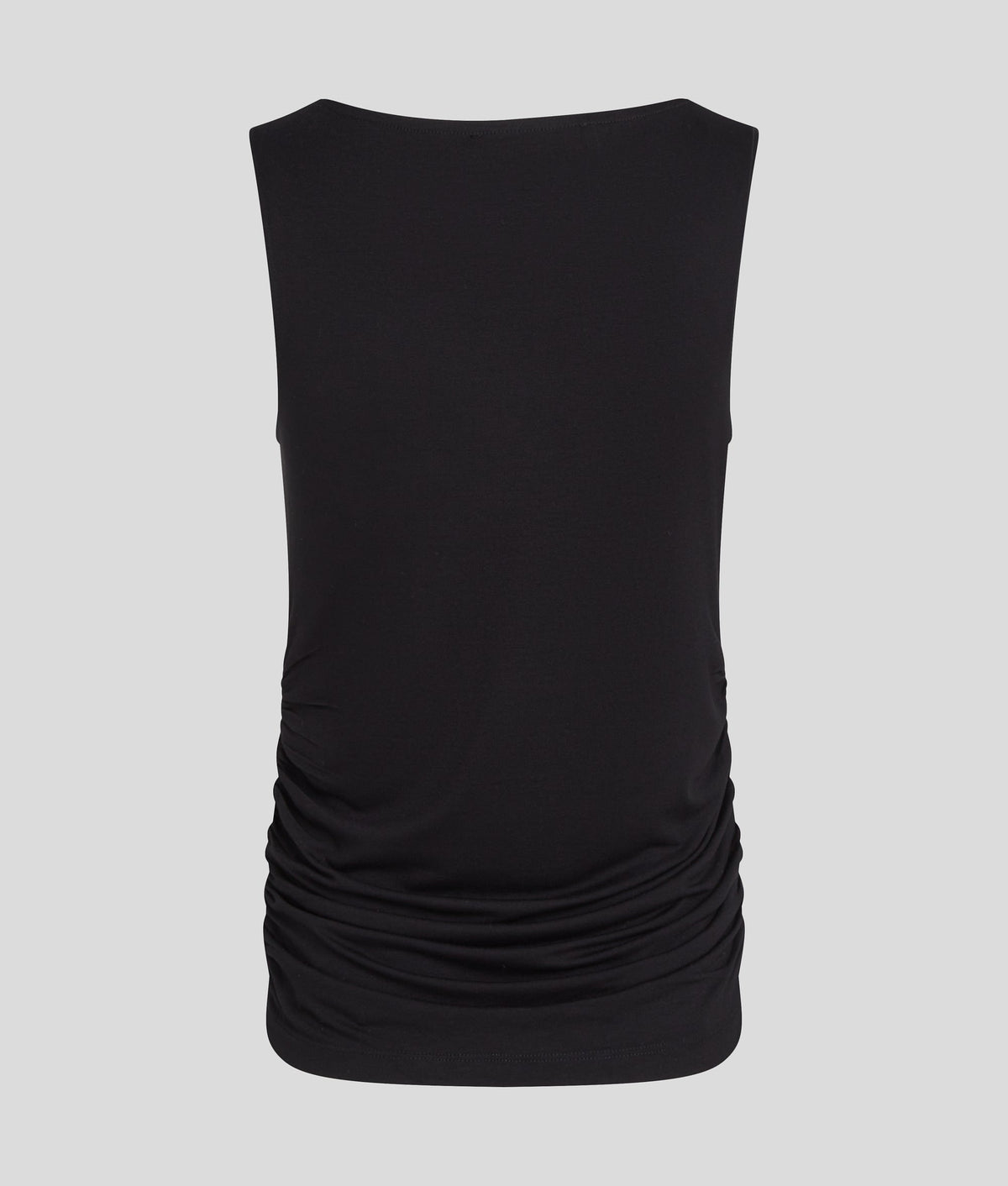 SIGNATURE BOAT NECK RUCHED TOP