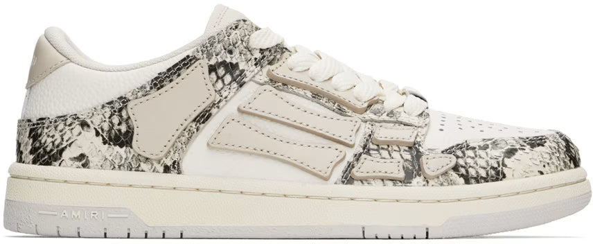 AMIRI Off-White Snake Skel-Top Low Sneakers