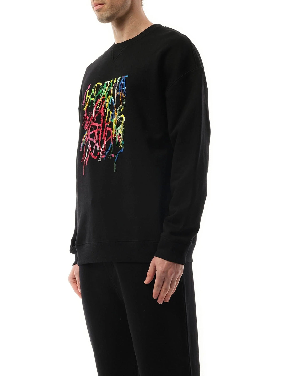 Abstract Anagram Sweatshirt in Black/Multicolour