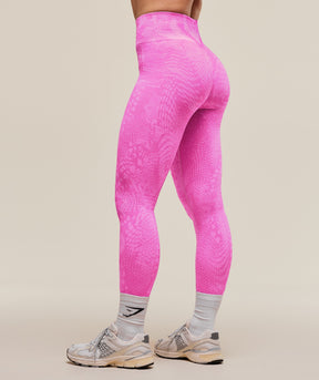 Gymshark Adapt Animal X Whitney Seamless Leggings - Sour Pink/Vibrant Pink