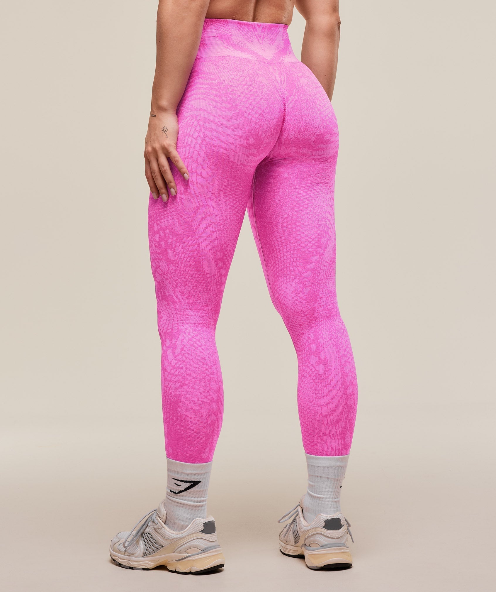 Gymshark Adapt Animal X Whitney Seamless Leggings - Sour Pink/Vibrant Pink