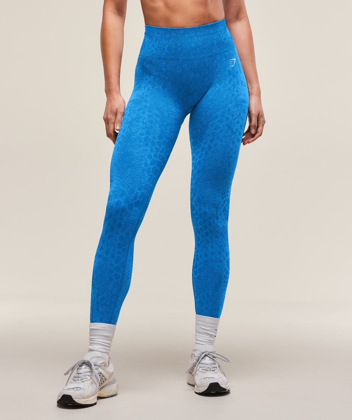 Gymshark Adapt Animal X Whitney Seamless Leggings - Barbell Blue/Gentle Blue