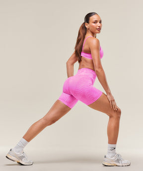 Gymshark Adapt Animal X Whitney Seamless Shorts - Sour Pink/Vibrant Pink