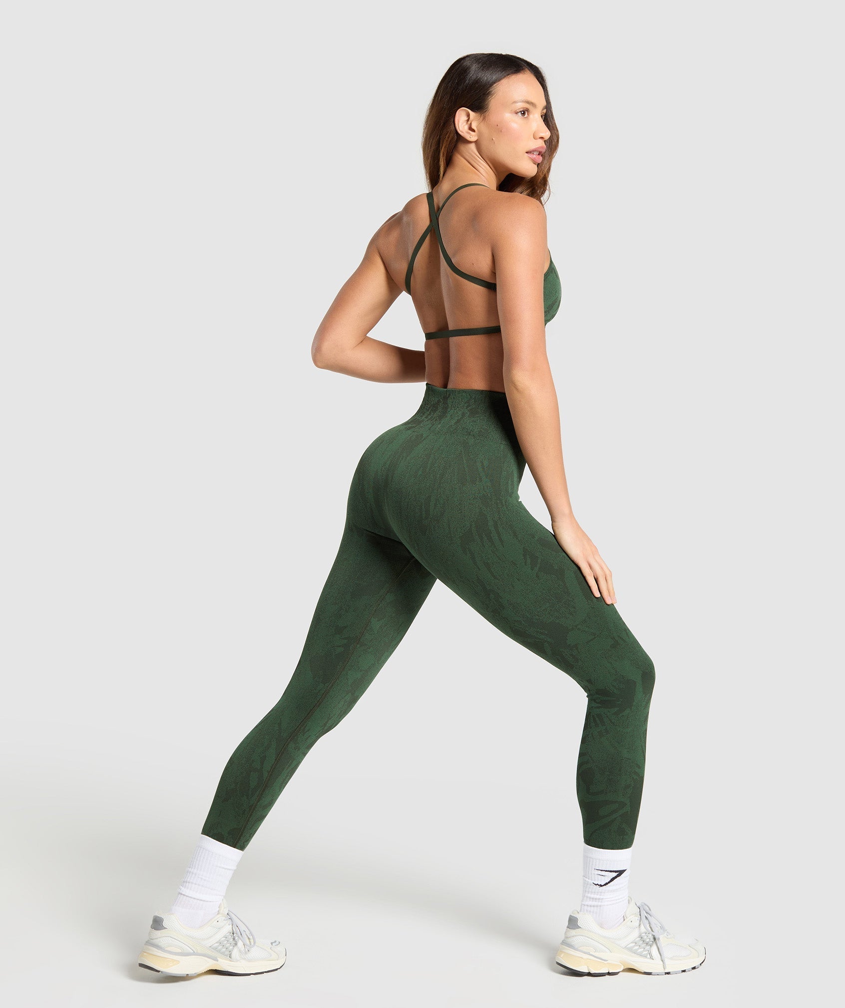 Gymshark Adapt Camo Seamless Leggings - Green
