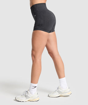 Gymshark Adapt Camo Seamless Shorts - Asphalt Grey/Black