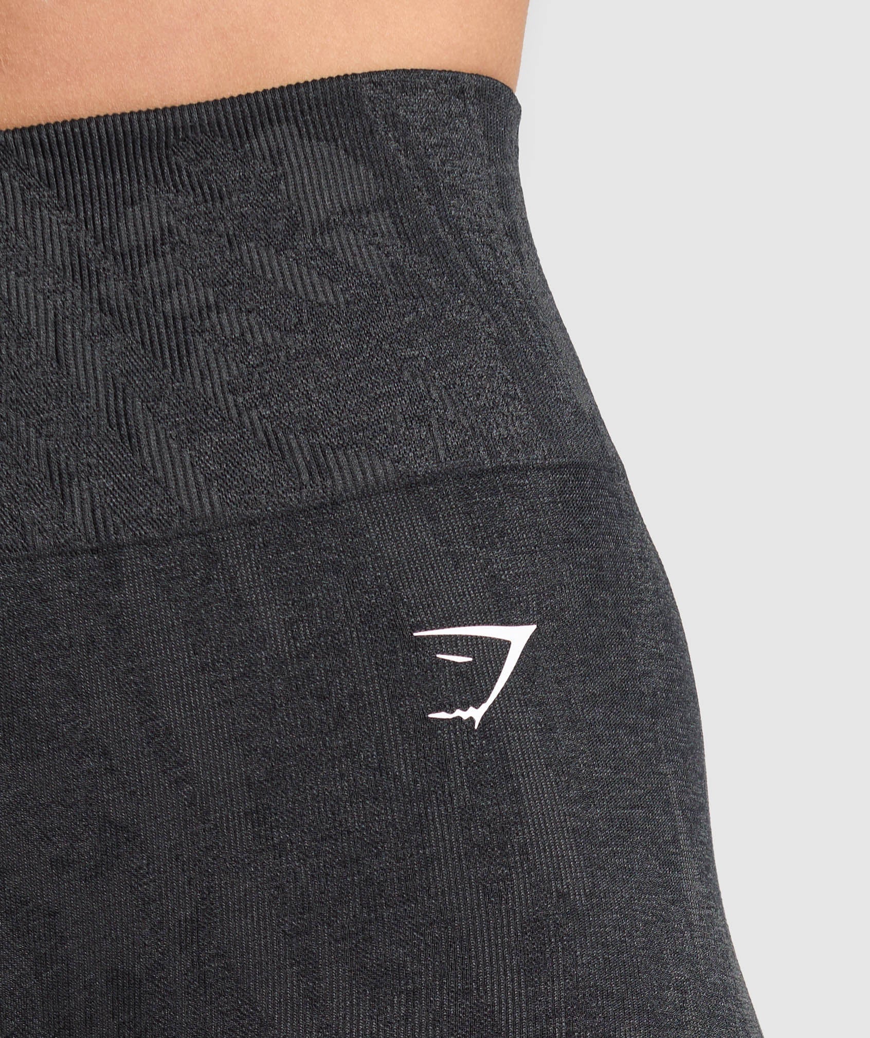 Gymshark Adapt Camo Seamless Shorts - Asphalt Grey/Black