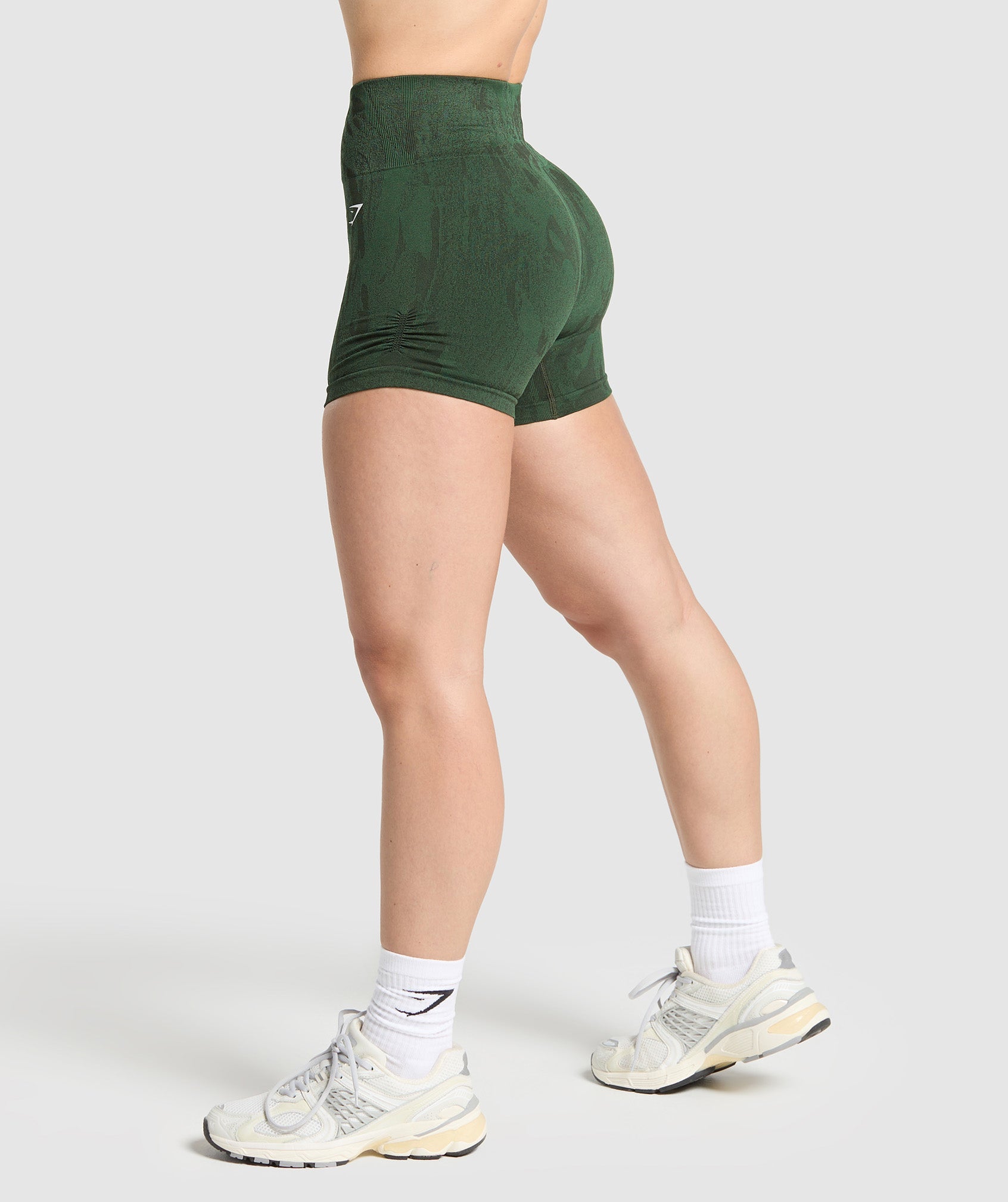 Gymshark Adapt Camo Seamless Shorts - Trail Green/Classic Green