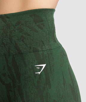 Gymshark Adapt Camo Seamless Shorts - Trail Green/Classic Green