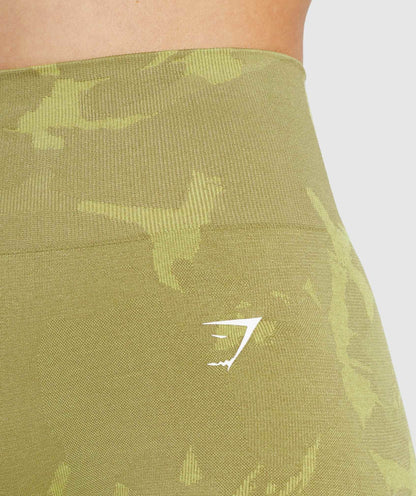 Gymshark Adapt Camo Seamless Shorts - Savanna | Griffin Green