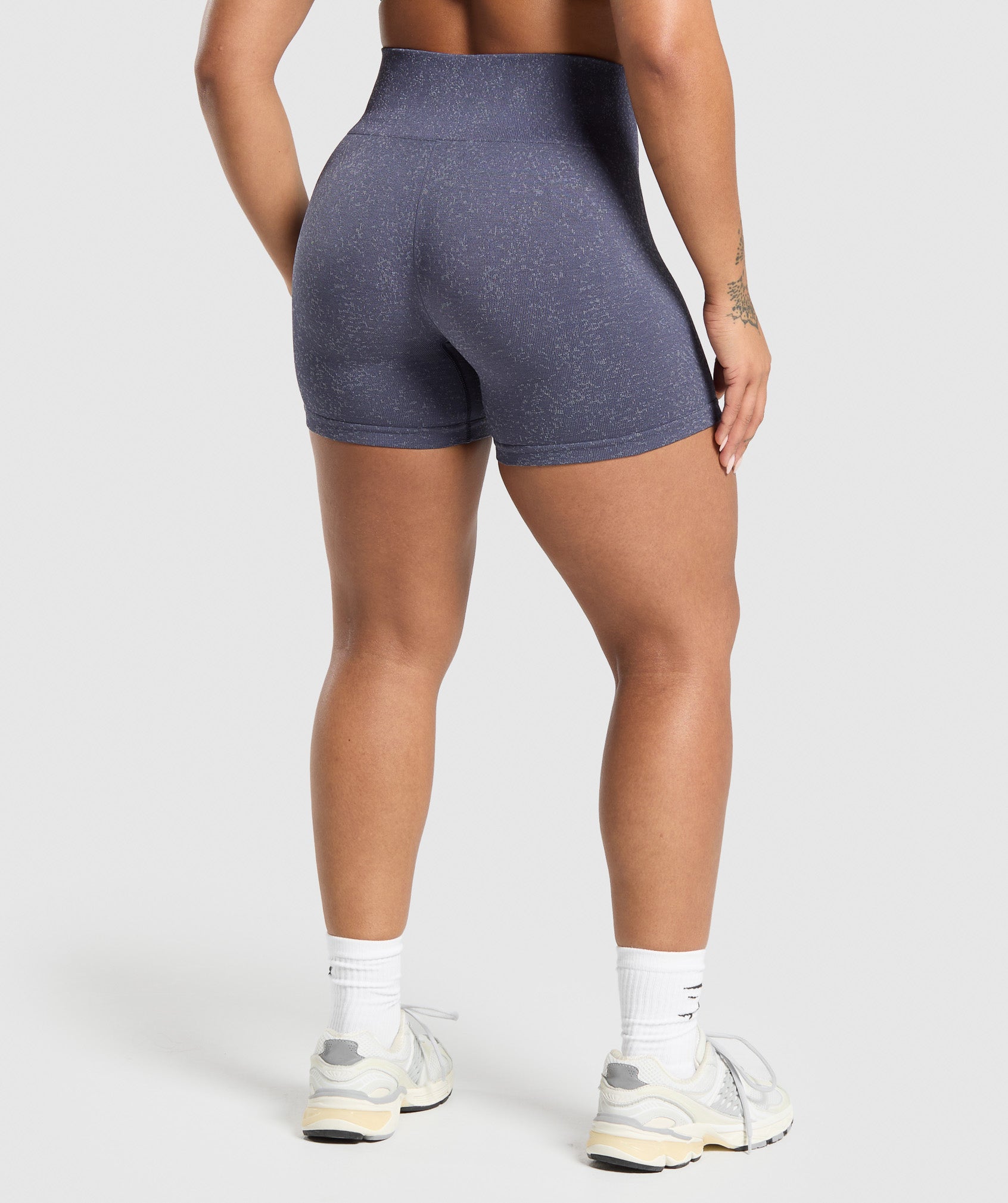Gymshark Adapt Fleck Seamless Shorts - Weighted Purple/Metal Purple