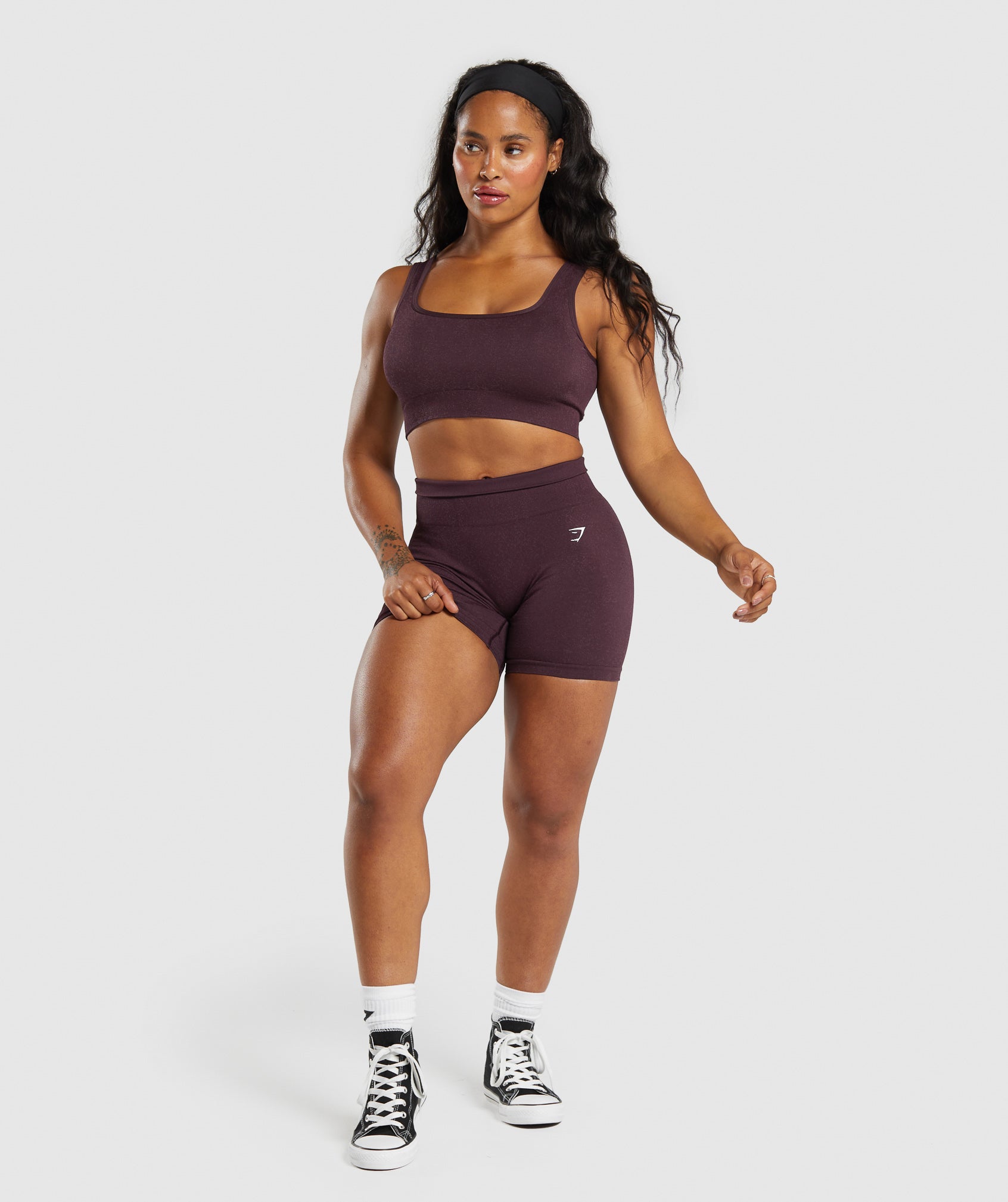 Gymshark Adapt Fleck Seamless Shorts - Depth Purple/ Steel Purple