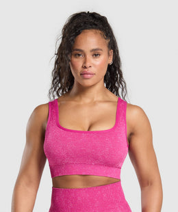 Gymshark Adapt Fleck Sports Bra - Winning Pink/Sour Pink