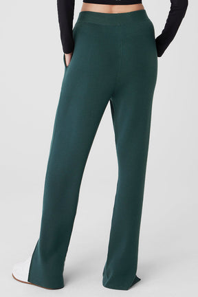 Knit High-Waist Salana Wide Leg Pant