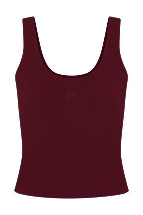 Alexandra Yoga Top - Burgundy