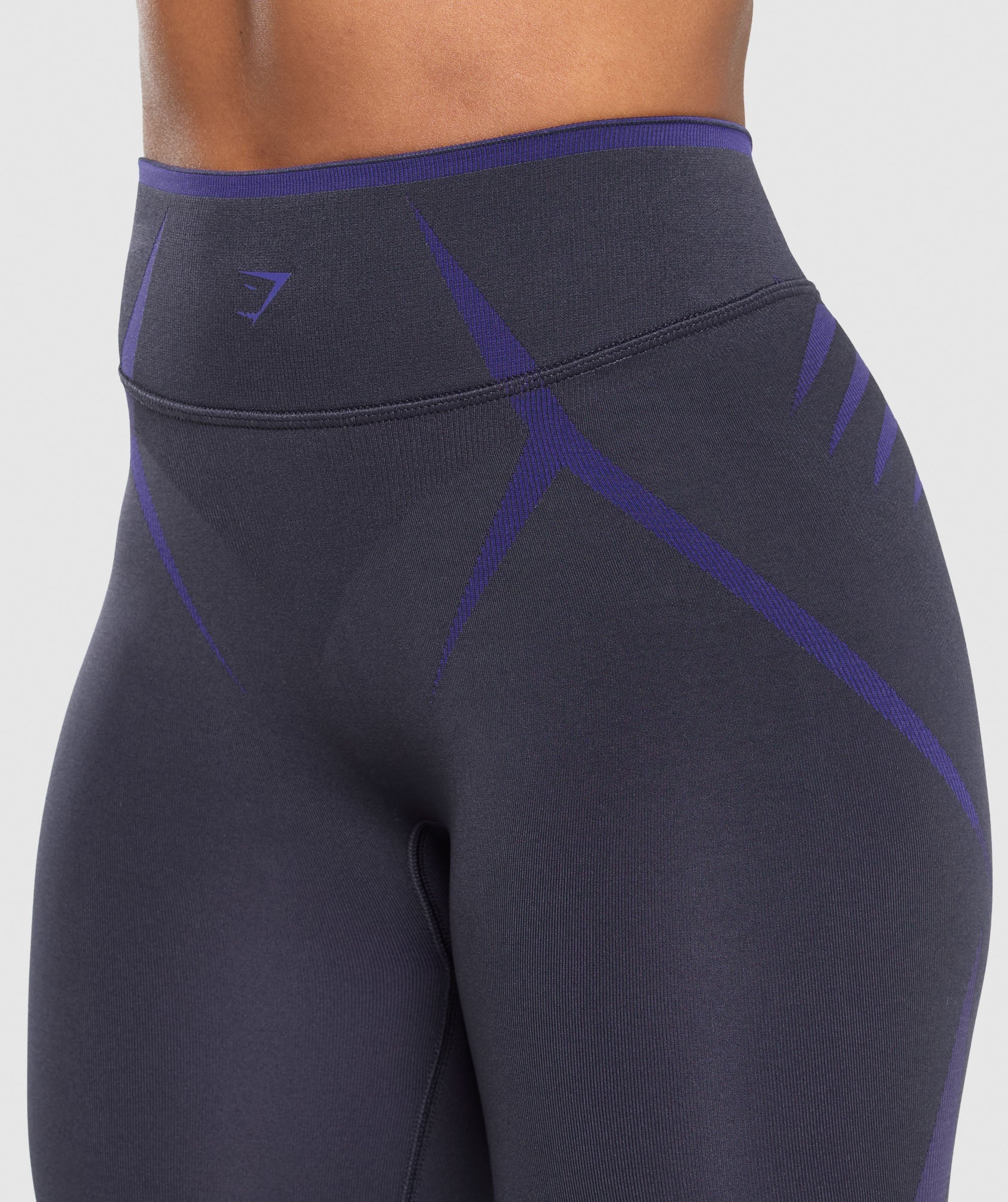 Gymshark Apex Lift Seamless Leggings - Heavy Blue/Cobalt Purple