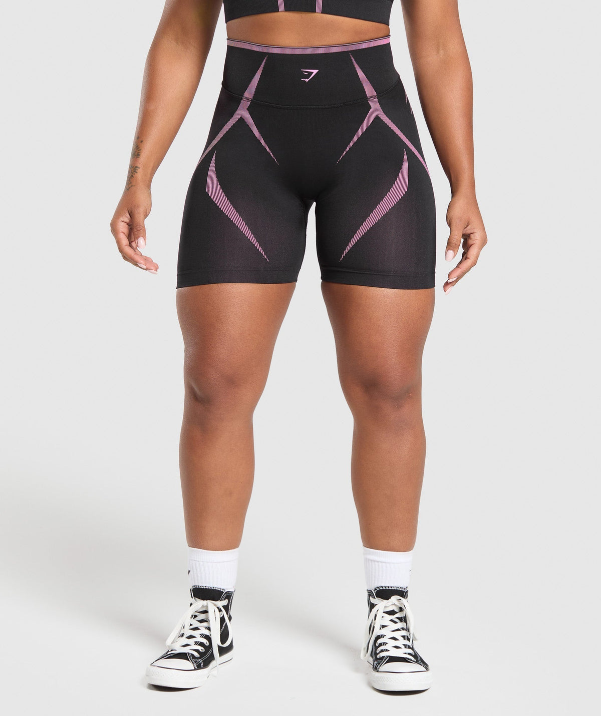 Gymshark Apex Lift Seamless Shorts - Darkest Purple/Sour Pink