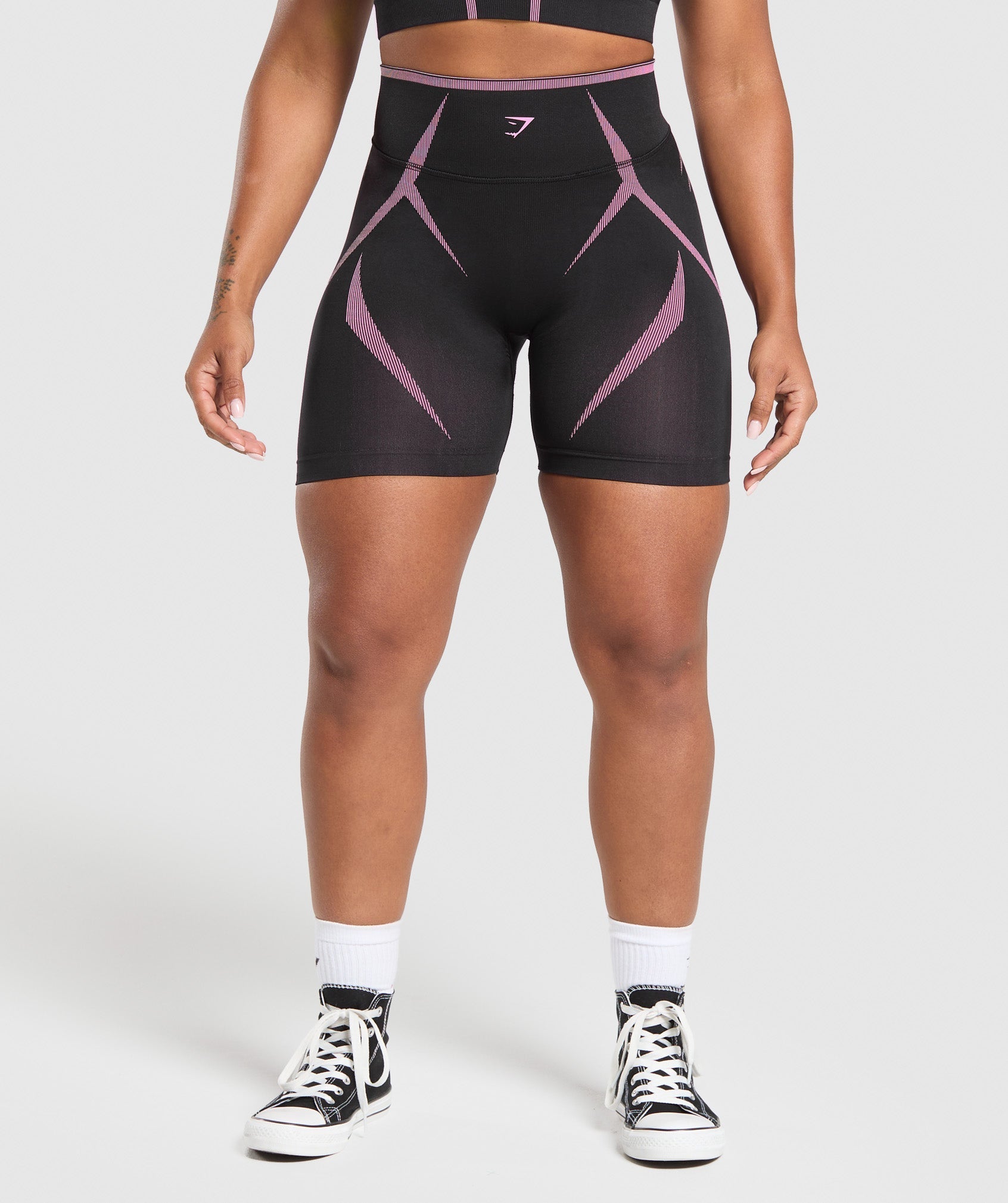 Gymshark Apex Lift Seamless Shorts - Darkest Purple/Sour Pink