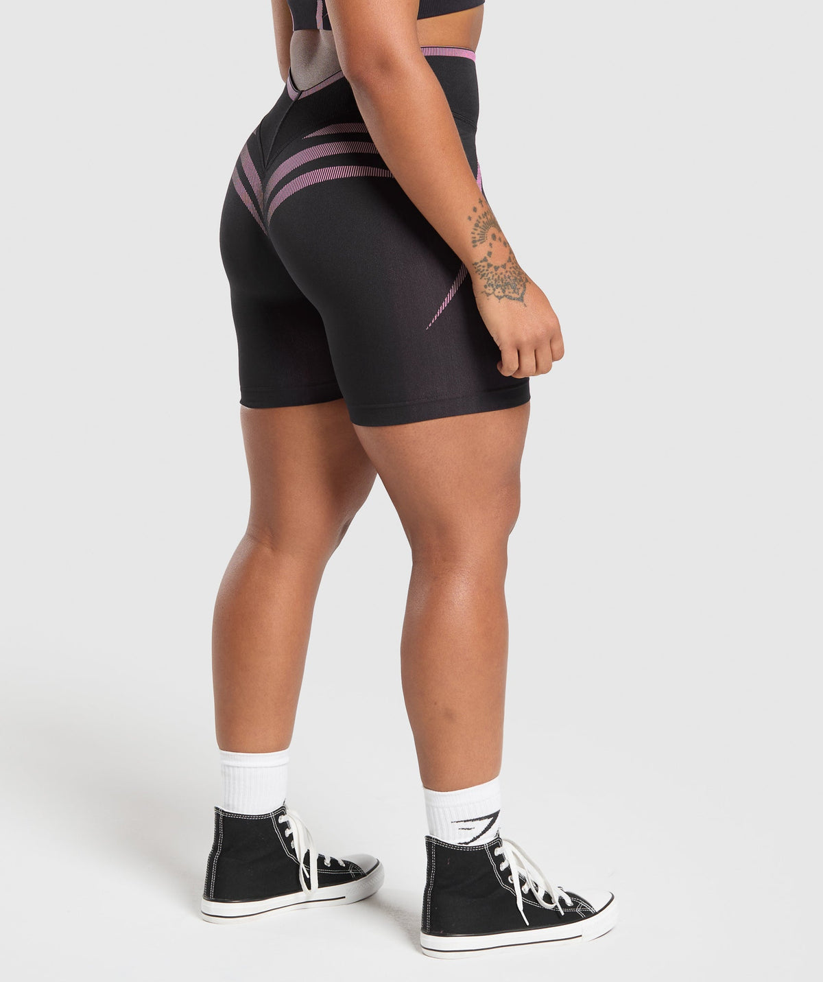 Gymshark Apex Lift Seamless Shorts - Darkest Purple/Sour Pink