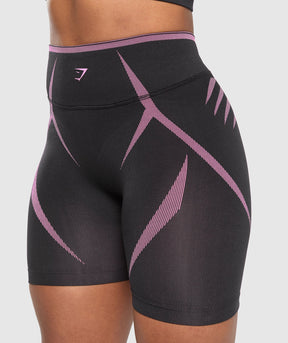 Gymshark Apex Lift Seamless Shorts - Darkest Purple/Sour Pink