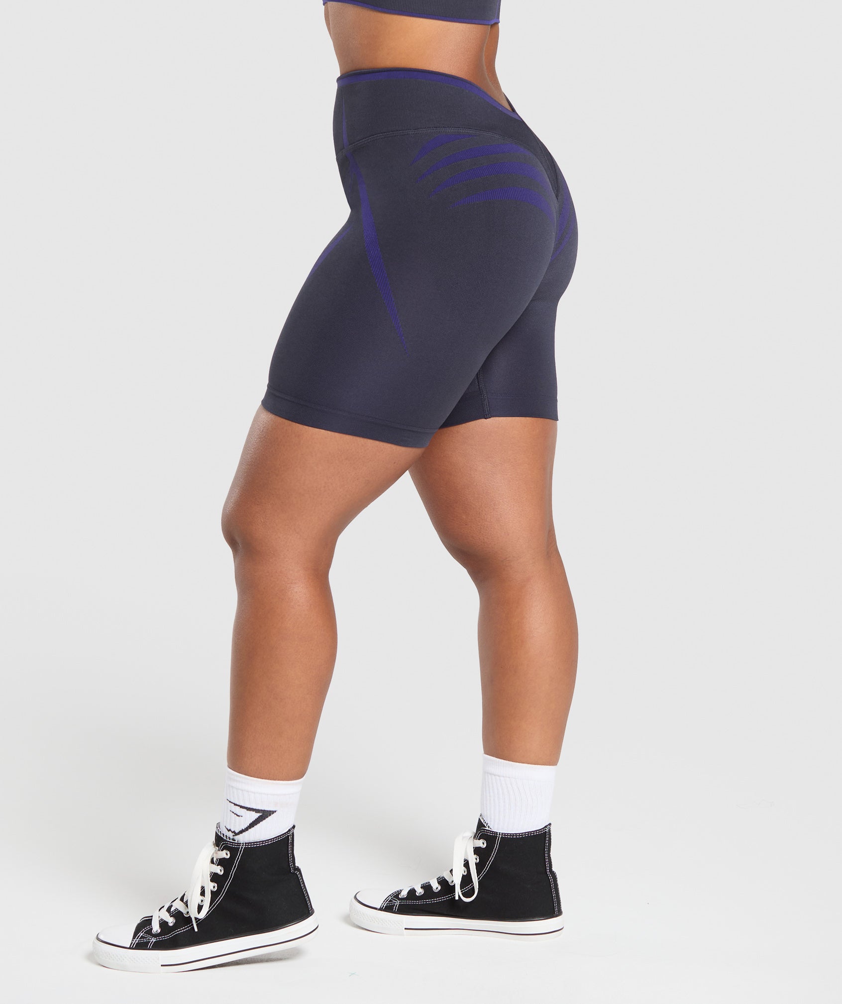 Gymshark Apex Lift Seamless Shorts - Heavy Blue/Cobalt Purple