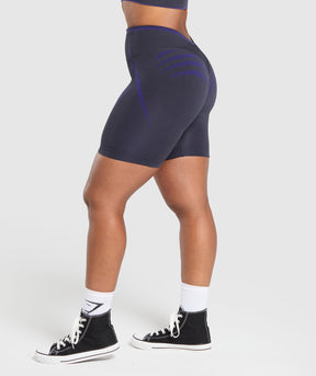 Gymshark Apex Lift Seamless Shorts - Heavy Blue/Cobalt Purple
