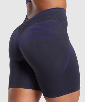 Gymshark Apex Lift Seamless Shorts - Heavy Blue/Cobalt Purple