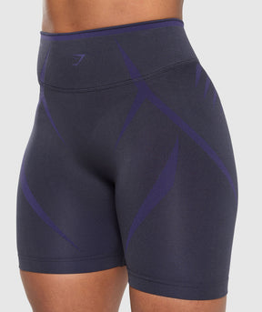 Gymshark Apex Lift Seamless Shorts - Heavy Blue/Cobalt Purple