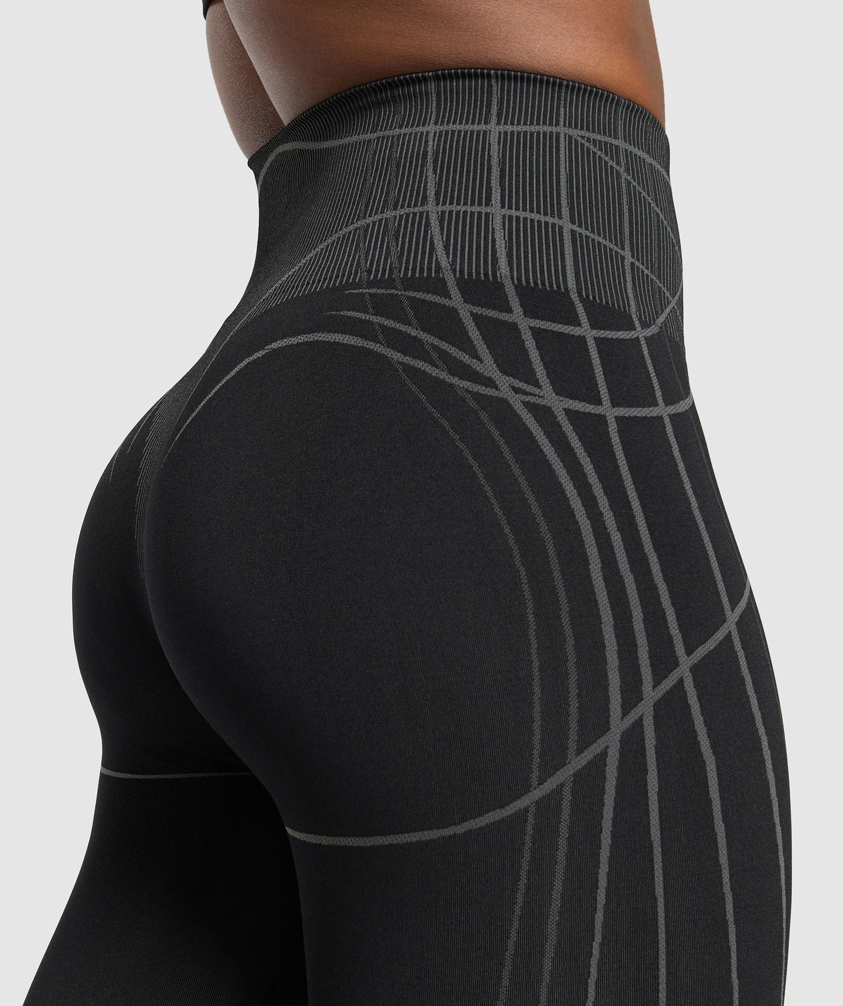 Gymshark Apex Seamless Leggings - Black/Graphite Grey