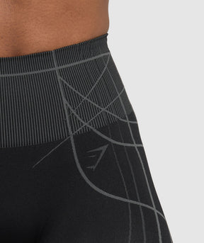 Gymshark Apex Seamless Leggings - Black/Graphite Grey