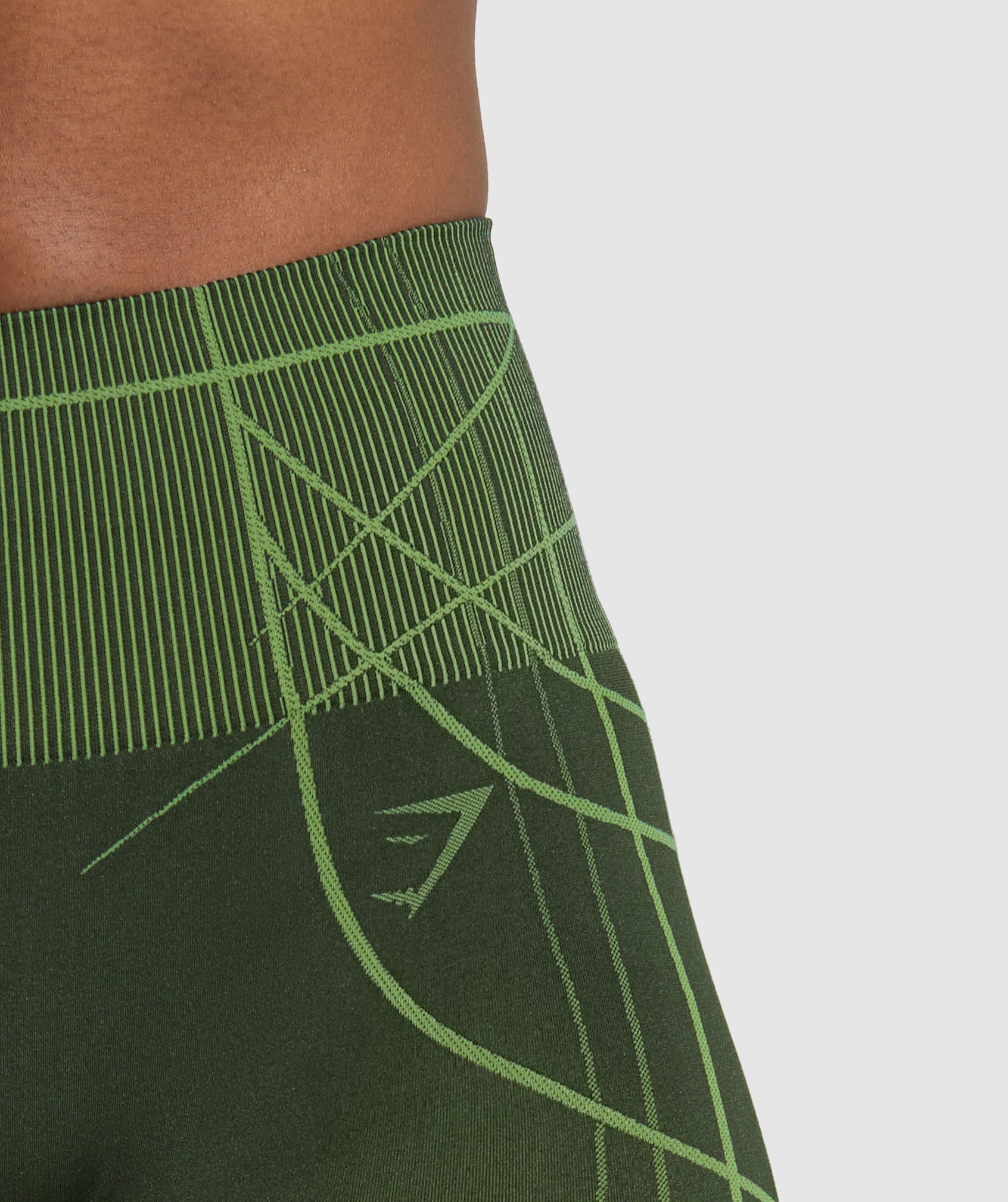 Gymshark Apex Seamless Leggings - Trail Green/Energy Gelato Green