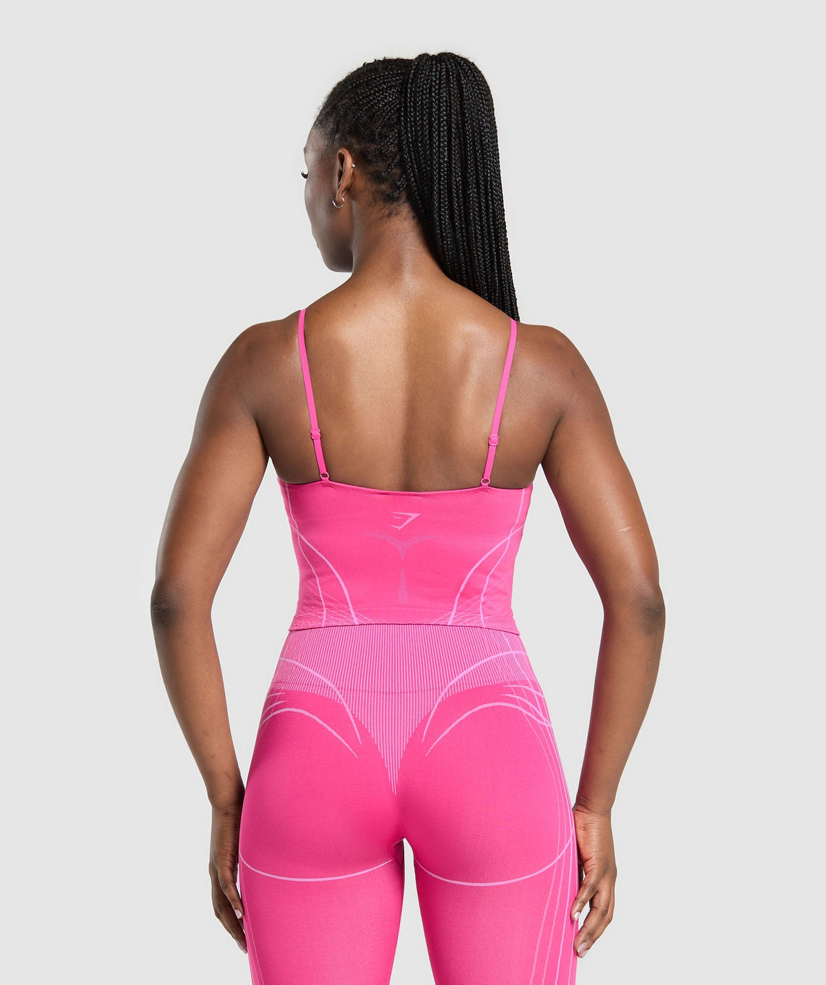 Gymshark Apex Seamless Midi Tank With Shelf - Valley Pink/Sour Pink