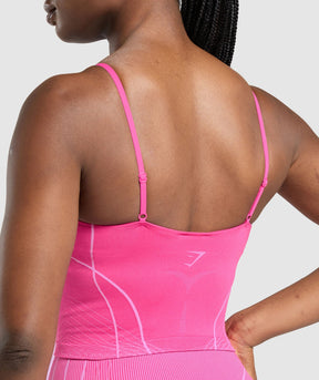 Gymshark Apex Seamless Midi Tank With Shelf - Valley Pink/Sour Pink