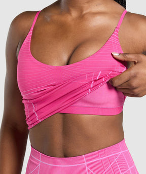 Gymshark Apex Seamless Midi Tank With Shelf - Valley Pink/Sour Pink