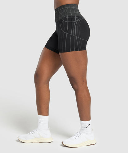 Gymshark Apex Seamless Shorts - Black/Graphite Grey