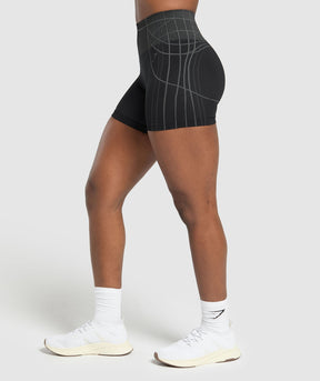 Gymshark Apex Seamless Shorts - Black/Graphite Grey