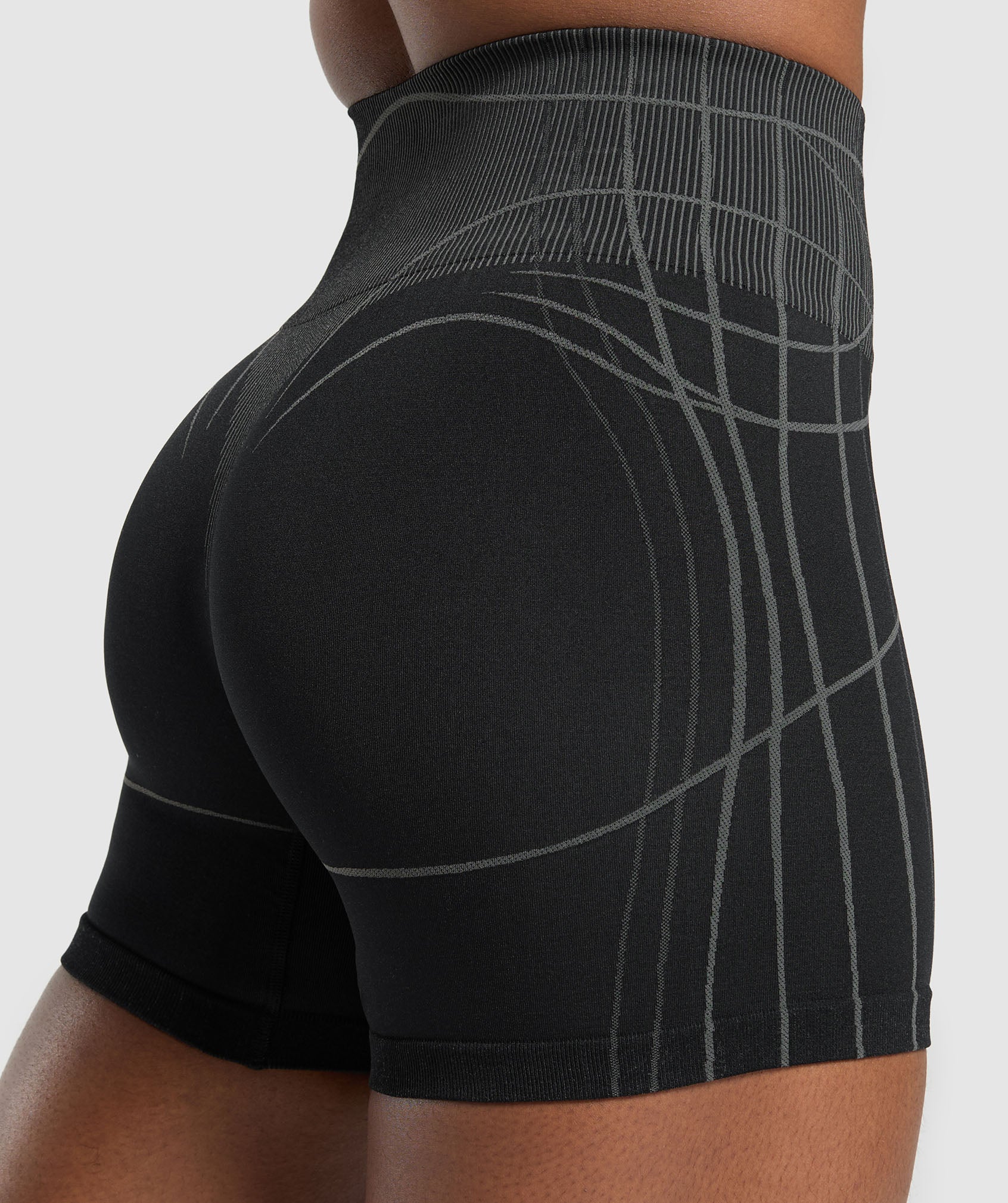 Gymshark Apex Seamless Shorts - Black/Graphite Grey