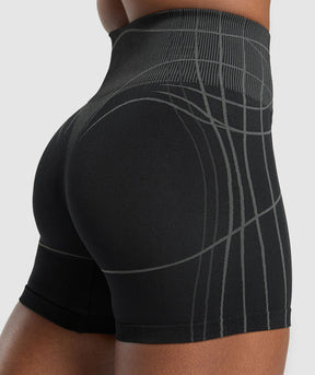 Gymshark Apex Seamless Shorts - Black/Graphite Grey