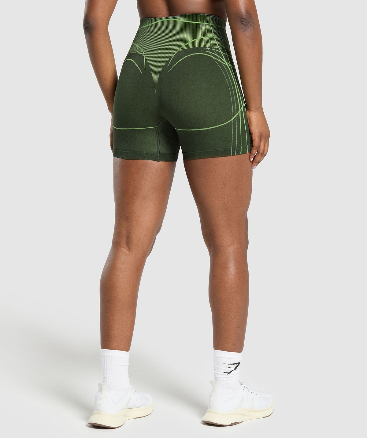 Gymshark Apex Seamless Shorts - Trail Green/Energy Gelato Green