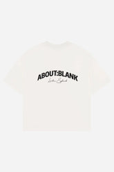 Arched logo t-shirt - oat/black