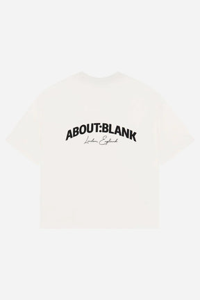 Arched logo t-shirt - oat/black