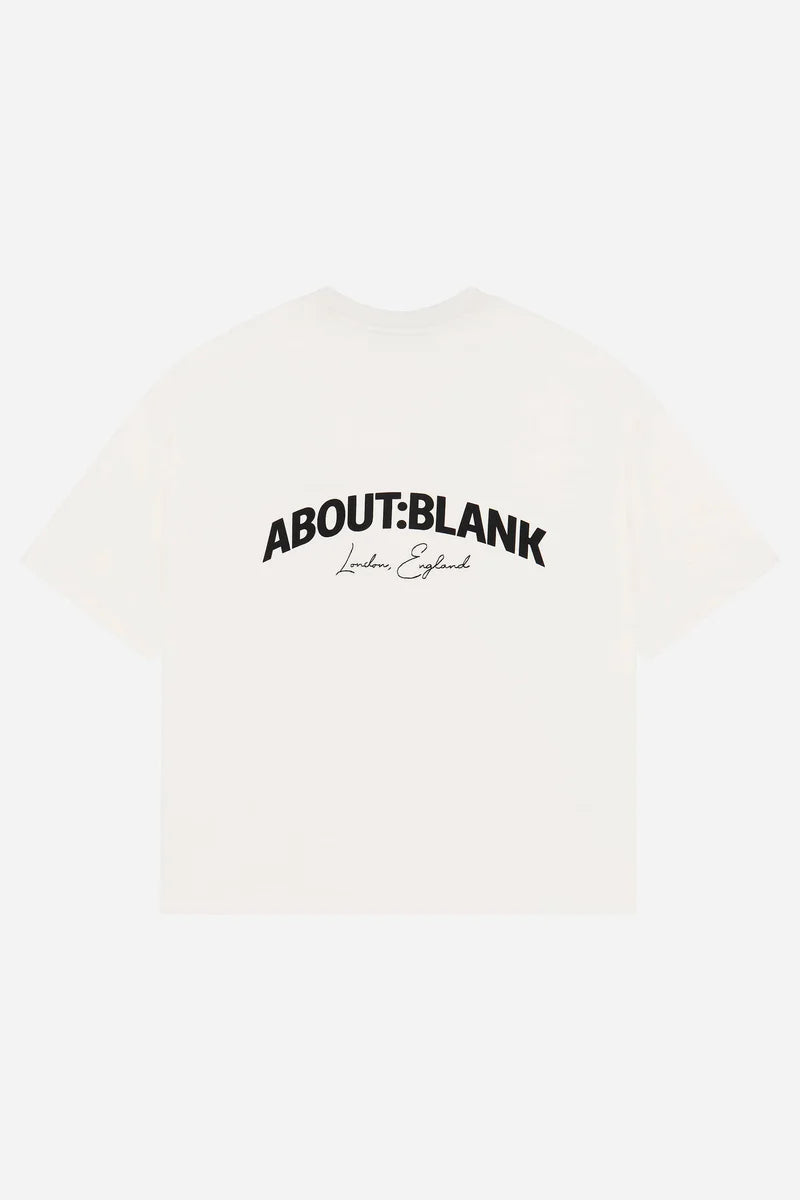 Arched logo t-shirt - oat/black
