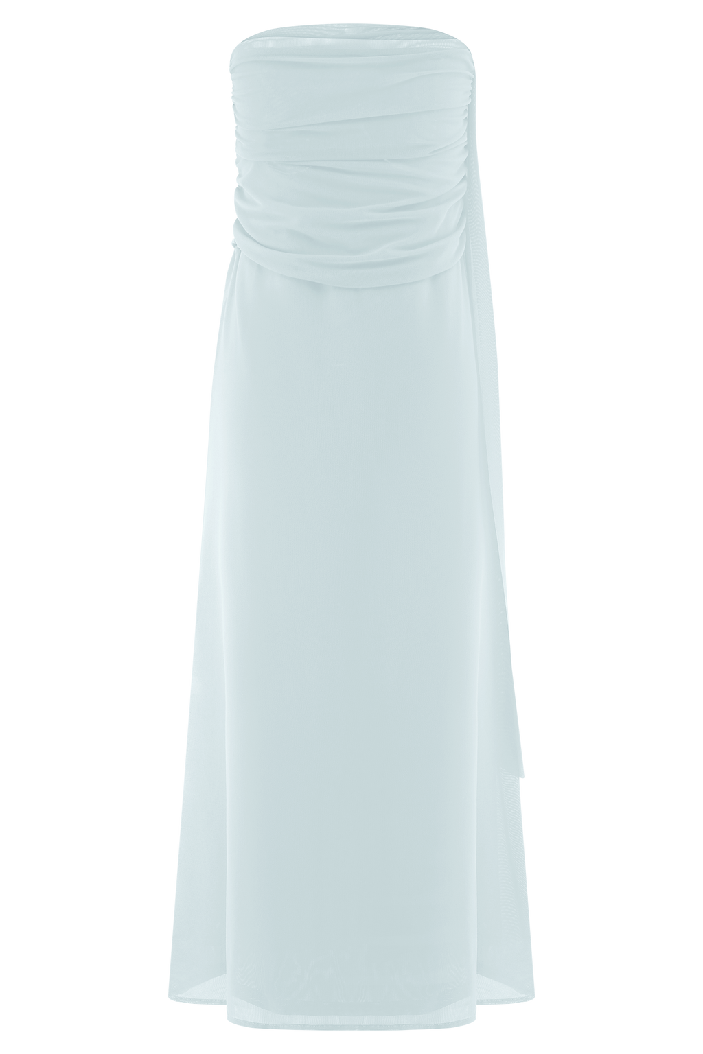 Arna Mesh Maxi Skirt - Pale Blue