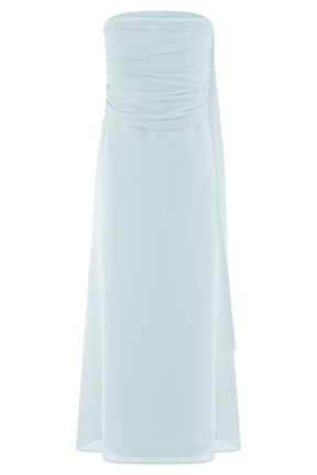 Arna Mesh Maxi Skirt - Pale Blue