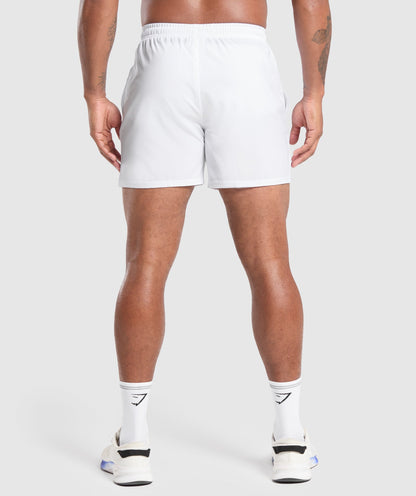 Gymshark Arrival 5" Shorts - White