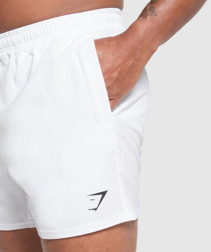 Gymshark Arrival 5" Shorts - White